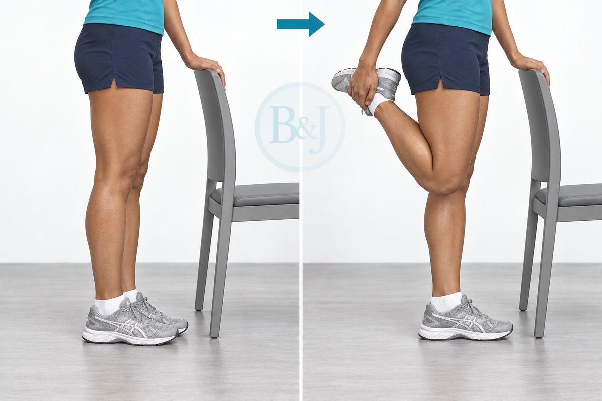 Standing quadriceps stretch